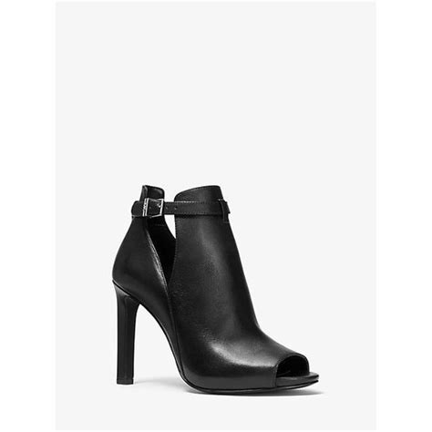 michael michael kors lawson leather booties|Michael Kors calf boots.